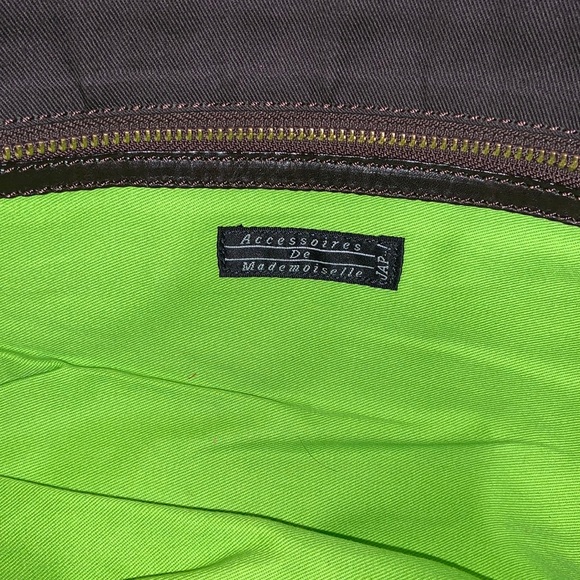 Accessories de Mademoiselle soft leather tote satchel with snaffle bit ADMJ - Picture 3 of 7